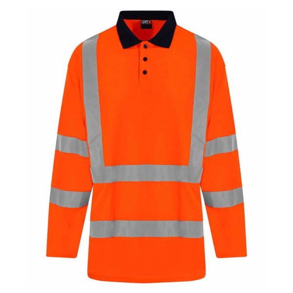 Pro RTX Hi-Vis Polo Shirt Long Sleeve - Image 2