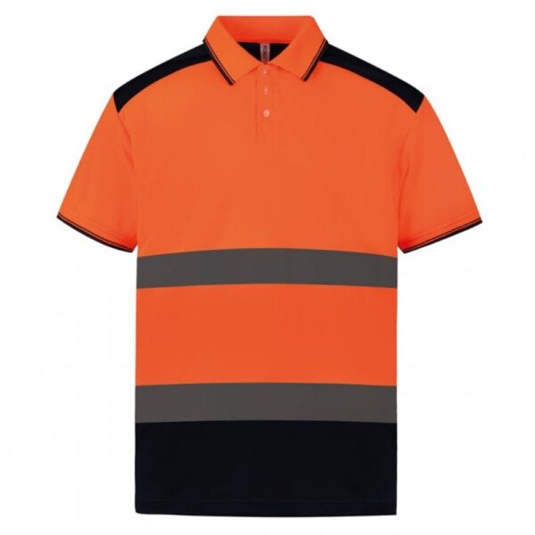 Yoko Hi-Vis Two-Tone Polo Shirt