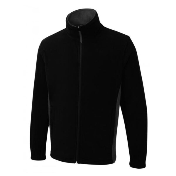 Two tone full zip fleece jacket - Image 2