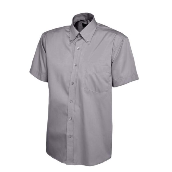 Mens Pinpoint Oxford Half Sleeve Shirt - Image 2
