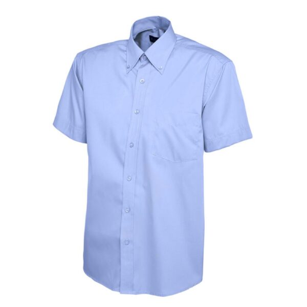 Mens Pinpoint Oxford Half Sleeve Shirt - Image 4