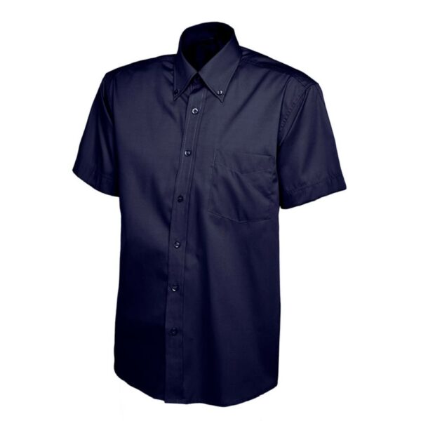Mens Pinpoint Oxford Half Sleeve Shirt - Image 5