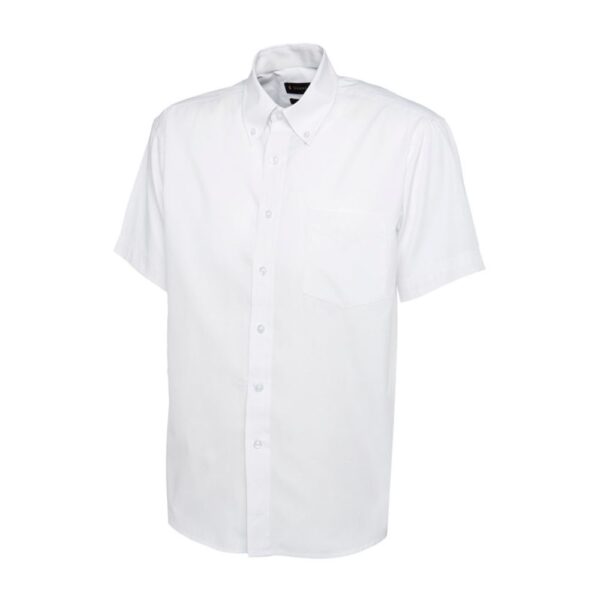 Mens Pinpoint Oxford Half Sleeve Shirt - Image 7