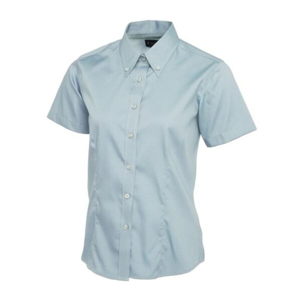 Ladies Pinpoint Oxford Half Sleeve Shirt