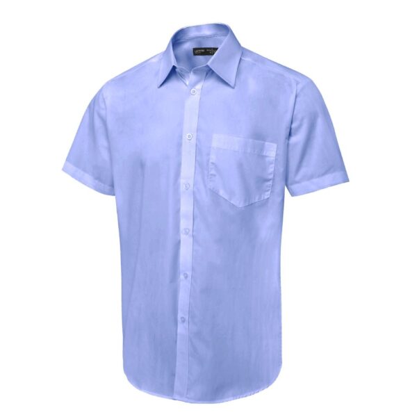 Men's Short Sleeve Poplin tailored fit Shirt - Image 3