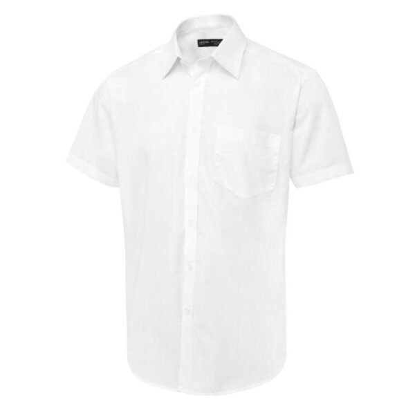 Men's Short Sleeve Poplin tailored fit Shirt - Image 4