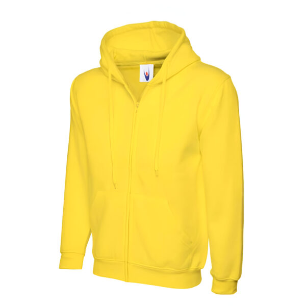 Adults classic full zip hooded sweatshirt
